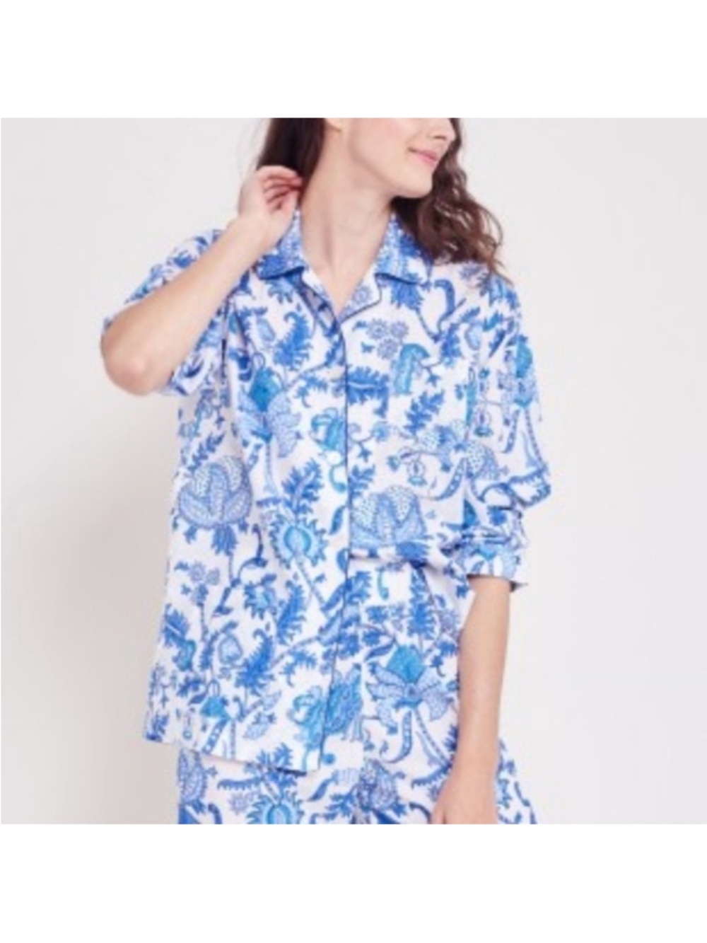 ROLLER RABBIT Amanda Paisley Loungewear PJ Top medium